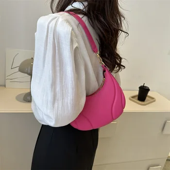Вестернизированный дизайн, женские модные сумки, ретро, Однотонная сумка на плечо из искусственной кожи, повседневная трендовая новинка, женские сумки  4