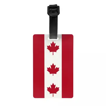 Багажные бирки с Флагом Канады, Изготовленные на Заказ Багажные бирки с Патриотизмом, Конфиденциальность, Имя на обложке, удостоверение личности  3