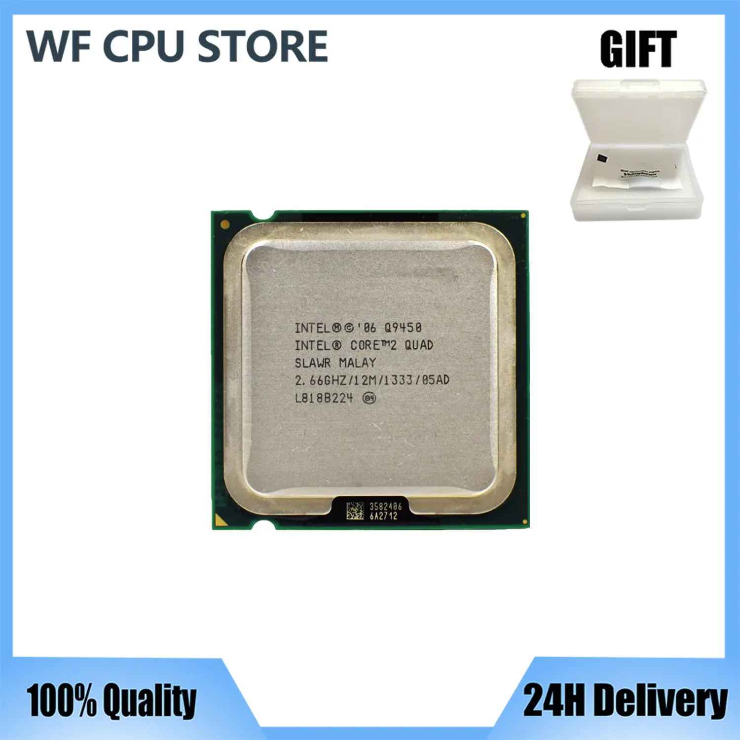 Процессор INTEL CORE 2 QUAD Q9450 2,66 ГГц 12 МБ FSB 1333 Настольный процессор LGA 775