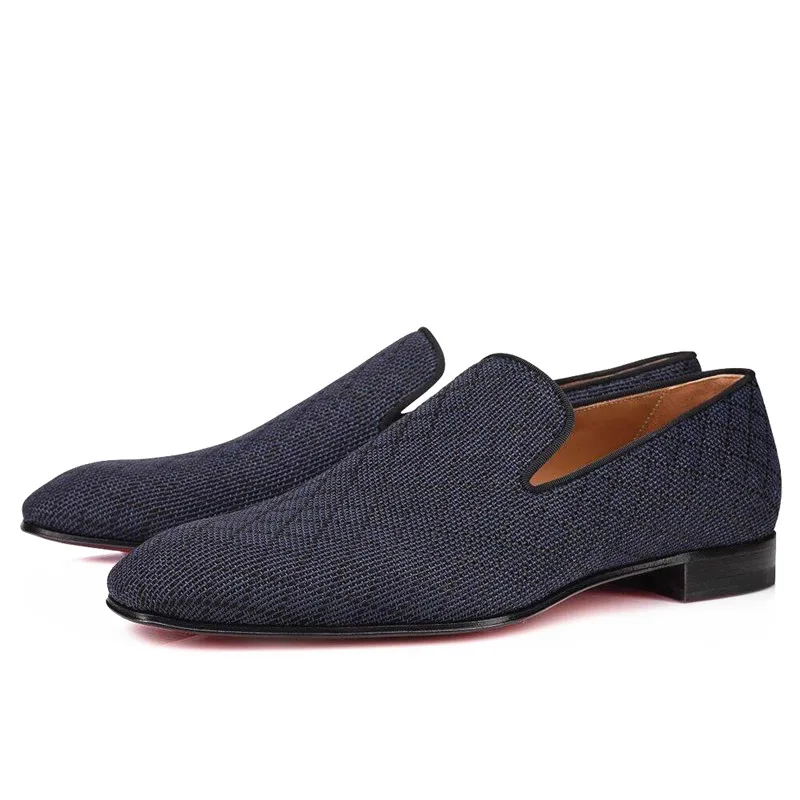 SHOOEGLE, Роскошная Модная официальная мужская обувь ручной работы, синяя Высококачественная тканевая обувь на плоской подошве с принтом, мужское праздничное платье, Оксфордские туфли, мужские