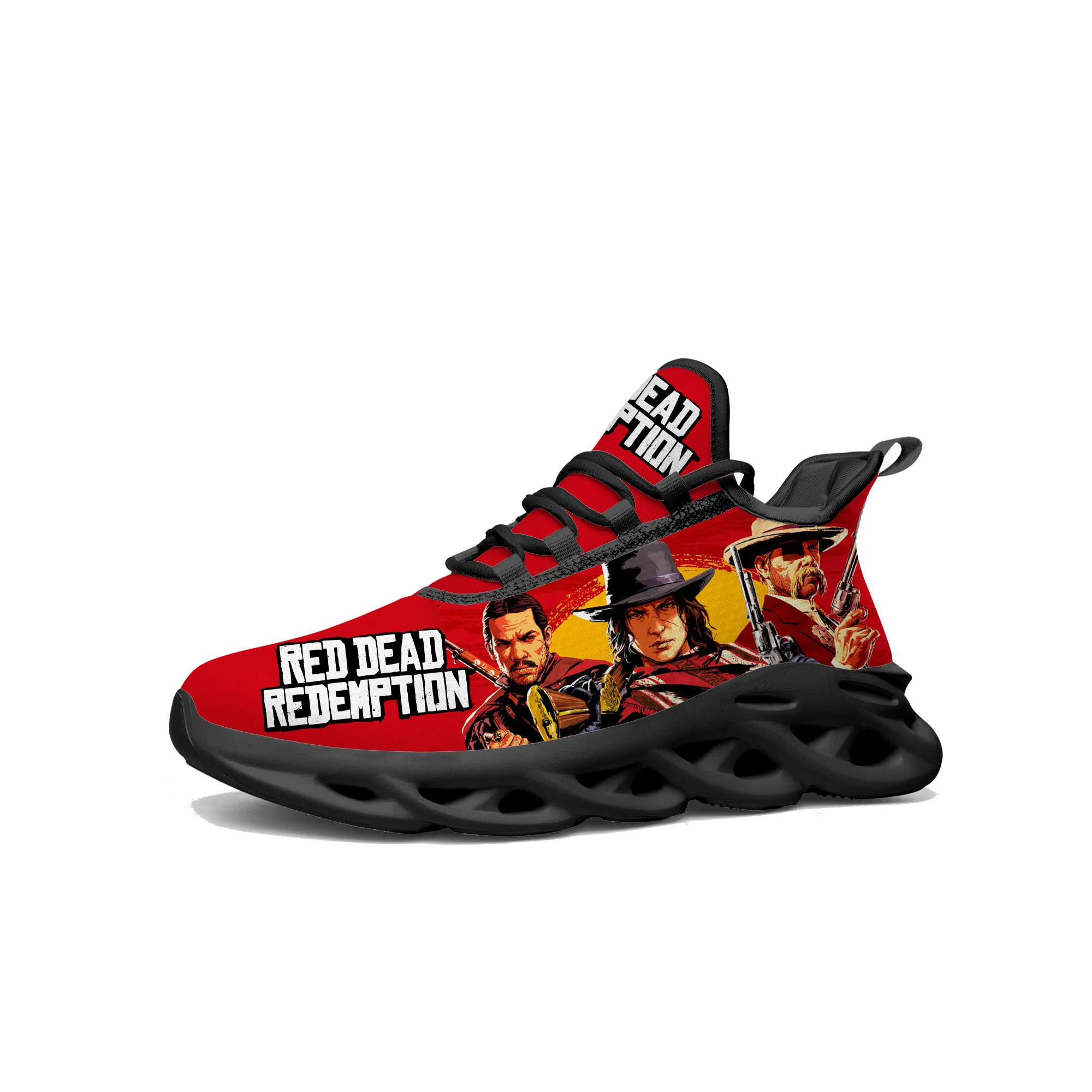 Видеоигра Red Dead Redemption Кроссовки на плоской подошве Мужские Женские Подростковые спортивные кроссовки Высококачественная Обувь на шнуровке, Сшитая на заказ