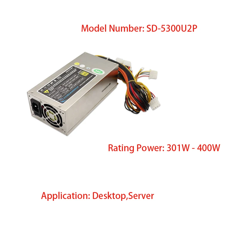 Немодульный Компьютерный блок питания SD-5300U2P90-264V Мощностью 400 Вт Может использоваться для питания настольного сервера
