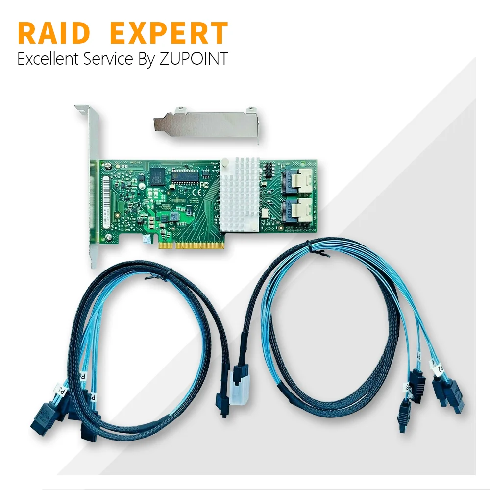 D2607-A21 = Карта RAID-контроллера LSI 9211-8i SAS FW: Карта расширения PCIe IT-режима P20 для ZFS FreeNAS unRAID + кабель SATA 2 * SFF8087