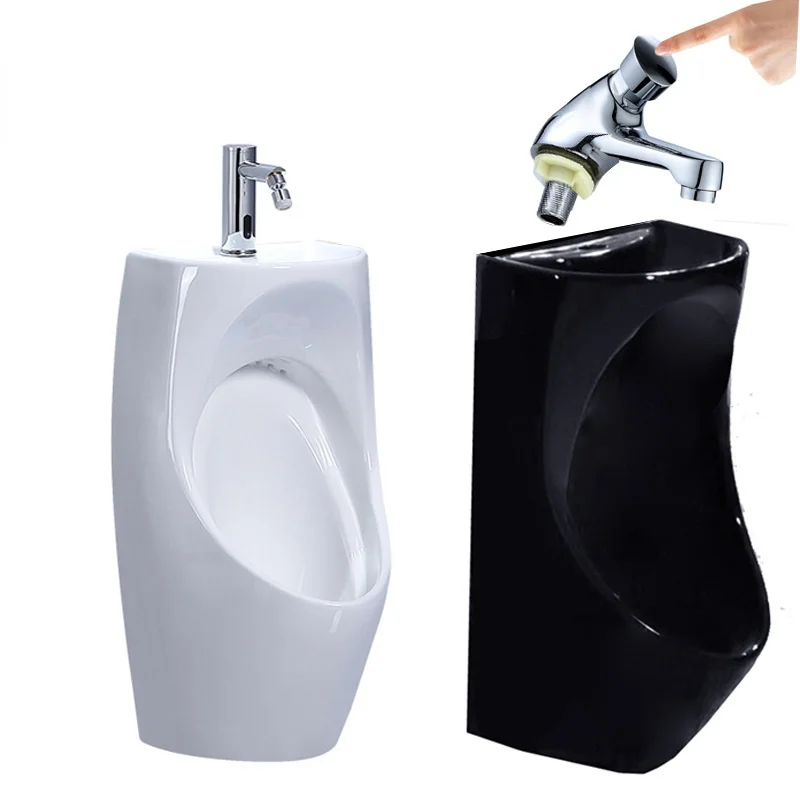 Комбинированная раковина Тюремный женский писсуар Эргономичная компактная раковина для мытья рук DIY black urine combo 2 в 1 моча туалет Писсуар basinCD