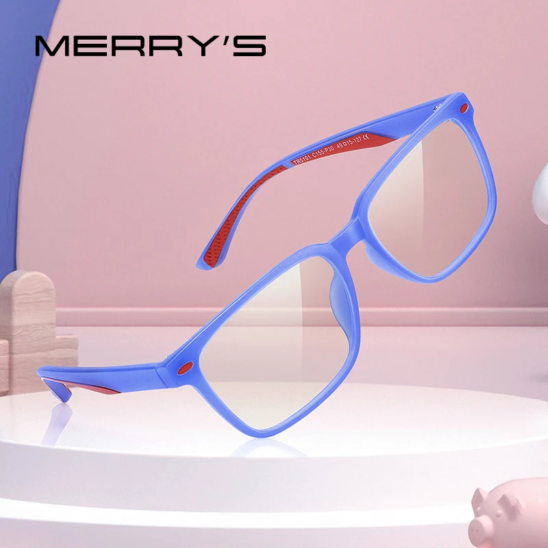 MERRYS DESIGN Анти-Синие Светозащитные Очки Для Детей, Очки для компьютерных игр Для мальчиков и Девочек, Очки Blue Ray S7101