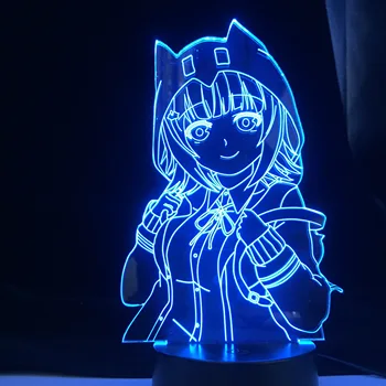 Chiaki Nanami Danganronpa 2 3D светодиодная аниме лампа Иллюзионное освещение, меняющие цвет ночные светильники Lampara для подарка на Пасху  5