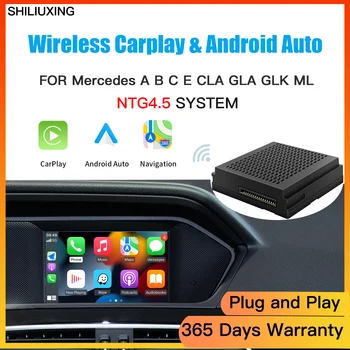 Mercedes Беспроводной Carplay и Android Auto, для Benz A/B/C/E/CLA/GLA/GLK/ML/SLD W204 с функциями навигации NTG4.5 с системой AirPlay  5