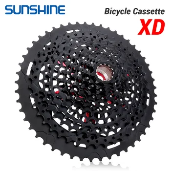 SUNSHINE XD Structure Велосипедная Кассета 12 Скоростей 9T-50T Черный Горный Велосипед Свободного Хода 12V для Sram XD freehub GX EAGLE XX1 X01  10