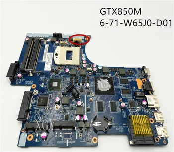 GTX850M 6-77-W650SJ00-D01 для Hasee для Clevo W650SJ W650/W670 6-71-w65j0-d01 DDR3 k650D Материнская плата ноутбука 100% Протестирована В порядке  1
