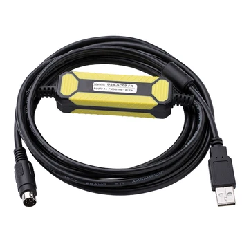 Совместим с кабелем для программирования ПЛК серии FX/1N/1S/2N/3U3S USB-SC09-кабель для загрузки данных FX  10