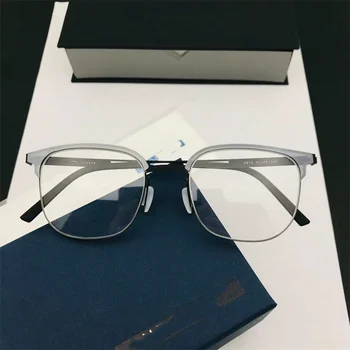 2021 Новый Датский бренд, Дизайнерские очки в оправе 9870 для мужчин и Женщин, Квадратные Очки без Оправы, Оптические очки по Рецепту врача  10