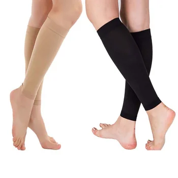 1 пара медицинских чулок от варикозного расширения вен, эластичные носки, поддерживающие ногу, Носки для голени, снимающие усталость, грелка для ног, Компрессионный носок с рукавом до икр  5