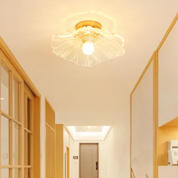 Креативный потолочный светильник JJC с лепестками, хрустальный светильник для прохода в коридор, современный минималистичный скандинавский светильник, подходящий для коридора спальни  10