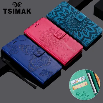 Чехол-бумажник Tsimak Для Huawei Honor 10i 20i 10 P40 Lite E 20 Pro P Smart Z 2019 2021, Откидная Крышка Телефона из Искусственной Кожи, Чехол Capa  10