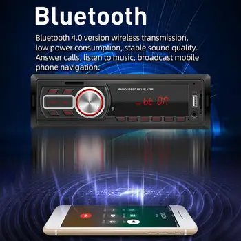 50% Лидер продаж SWM-5208 12V Универсальный автомобильный FM-радиоплеер Bluetooth для чтения U-дисков/TF-карт MP3-плеер для транспортных средств  5