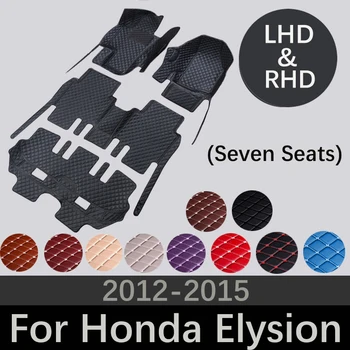 Автомобильные коврики для Honda Elysion Seven Seats 2012 2013 2014 2015 Аксессуары для авто Интерьера Ковры на заказ Коврик для укладки автомобиля  10