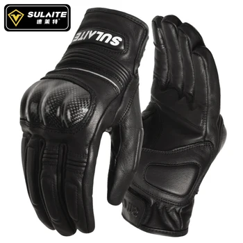 Мотоциклетные перчатки, Новые дышащие гоночные перчатки с полными пальцами, спортивная защита, перчатки для езды на байке, Guantes Moto  5