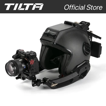 Система поддержки TILTA TA-HR HERMIT POV, Профессиональный Фотографический шлем, Система камеры от первого лица, Золотое крепление и V-образное крепление  10