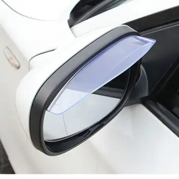 1 Пара автомобильных зеркал заднего вида, защищающих от дождя, Зеркала, дождевые брови, трехмерный выпуклый дизайн  10