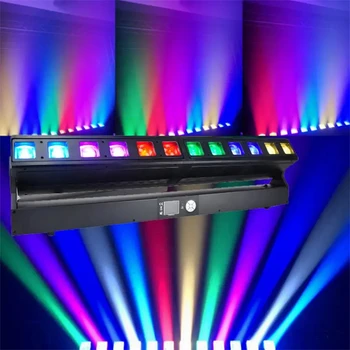 4шт 12 * 40 Вт RGBW 4 в 1 луче внутреннего светодиодного бара wall wash dmx led moving head dj light для вечеринки с зумом  5