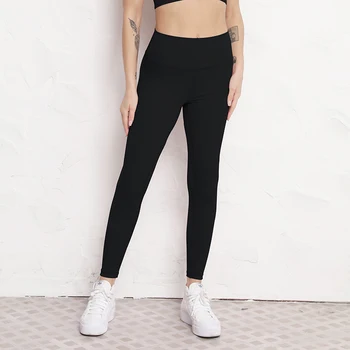 Женская однотонная хлопчатобумажная одежда из ультра мягкой ткани для йоги, одежда для тренировок в тренажерном зале, одежда для фитнеса оптом  5