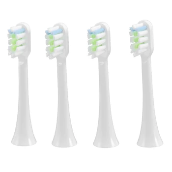 4 шт. Сменные Головки Зубных Щеток для Xiaomi SOOCAS V1X3/X3U X1/X3/X5 Электрические Головки Зубных Щеток Белого Цвета  5