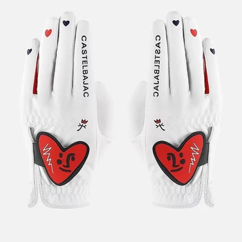 Перчатки для гольфа, женский корейский бренд, корейская версия, удобные модные женские перчатки  5