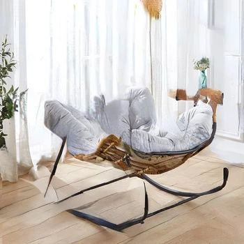 Скандинавские балконы, шезлонг-качалка, одноместное кресло-качалка для отдыха siesta  4