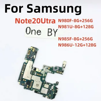 Оригинальная разблокировка материнских плат Samsung Galaxy Note 20 Ultra, N985F, N980F, 5G, N981U, N986U, 256G, 512G  10