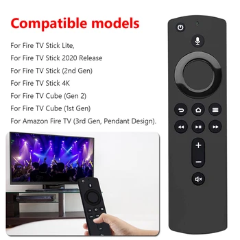 ИК-пульт дистанционного управления для Amazon Fire TV Stick Cube 4K ABS ared Пульт дистанционного управления с ИК-контроллером, совместимым с Bluetooth, черный  0