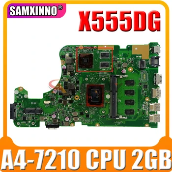 Akemy для ASUS X555DG X555YI X555Y x555d оригинальная материнская плата X555YI материнская плата ноутбука с процессором A4-7210 2 ГБ оперативной памяти тест полный 100%  4