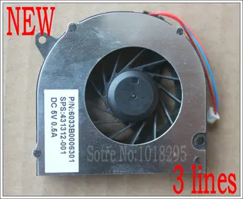 Для охлаждающего вентилятора HP Compaq серии nx6330 UDQFRPH53C1N 6033B0006301 431312-001 HY60G-05A DC5V 0.29A 3-проводной 3-контактный  4