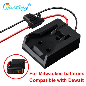 Внешний аккумуляторный адаптер конвертер Совместим с Dewalt и Milwaukee 18V Battery DIY Power Tool box mod электрические аксессуары  0