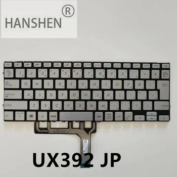HANSHEN Японская Новая Оригинальная Клавиатура для Ноутбука с подсветкой Asus ZenBook S13 UX392 UX392F FA FN Серебристого цвета  3