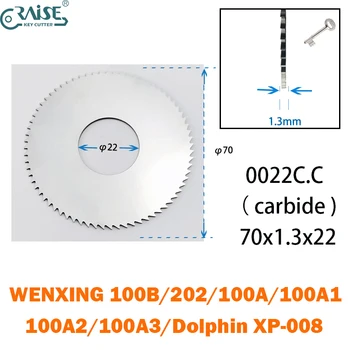 Wenxing 100A 100B Dolphin XP008 0022C.C Резак 70x1,3x22 для Станка для изготовления ключей, Слесарные инструменты  5