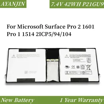 Аккумулятор для ноутбука P21GU9 7,4 V 42WH для Microsoft Surface Pro 2 1601 Pro 1 1514 2ICP5/94/104  5