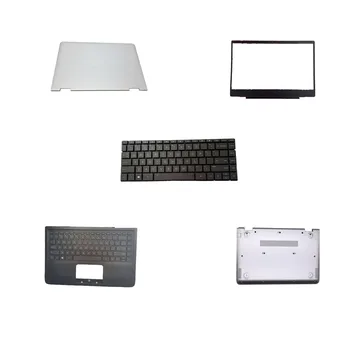 Клавиатура ноутбука Верхний Регистр Верхняя задняя крышка ЖК-дисплея Нижняя крышка корпуса для HP Chromebook 12b-ca0000 x360 Черный США  3