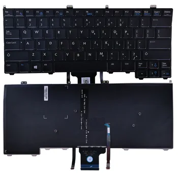 Новая Американская Клавиатура Для ноутбука Dell Latitude E7440 E7240 Черная Американская Клавиатура с подсветкой Указателя мыши  3