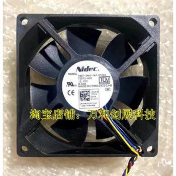 Новый вентилятор процессора для Nidec T80T12MS11A7-07A02 8cm 8025 12V 0.35A Вентилятор охлаждения процессора 4-проводной 80x80x25mm  1