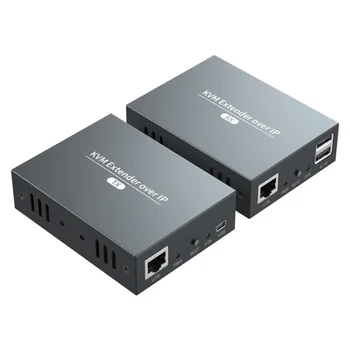 IP Сеть HDMI USB Клавиатура Мышь KVM Удлинитель 150 м по протоколу TCP IP 1080P HDMI KVM Удлинитель Через кабель RJ45 Cat5e/6 Для ПК  10
