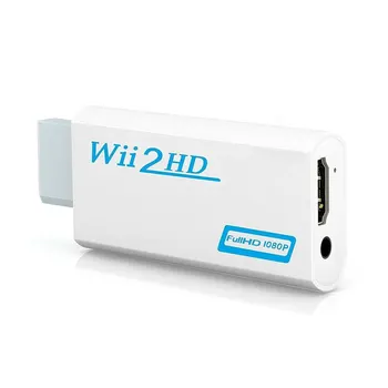 Совместимый конвертер Full HD 1080P Wii в HDMI адаптер конвертер Wii2HDMI 3,5 мм аудио для ПК HDTV монитор дисплей  5