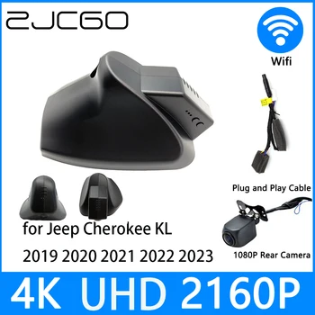 ZJCGO Dash Cam 4K UHD 2160P Автомобильный Видеорегистратор DVR Ночного Видения Для Jeep Cherokee KL 2019 2020 2021 2022 2023  3