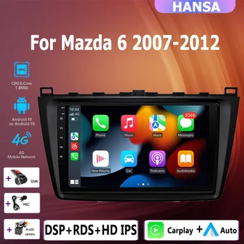 2 din авто Android 10,0 автомобильный радио мультимедийный плеер Carplay GPS навигация DSP RDS для Mazda 6 2 GH 2007 2008 2009 2010-2012  3
