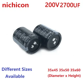 2 шт./лот Япония Nichicon 2700 мкФ 200 В 200v2700 мкФ 35X45 35X50 35X60 защелкивающийся конденсатор блока питания  5