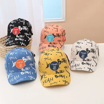 Бейсбольная кепка с граффити для детей 4-9 лет, детская индивидуальность, уличная танцевальная кепка Snapback для мальчиков и девочек, модные кепки с козырьками  10
