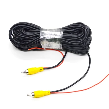 QXNY 6M AV-кабель Универсальный Автоматический RCA-кабель Жгут проводов для камеры заднего вида автомобиля, удлинитель для парковочного видео  10