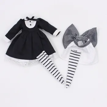 Кукольная одежда DBS blyth для черного костюма для косплея подходит для куклы 1/6, обычной куклы, совместной куклы, icy, jecci five  5