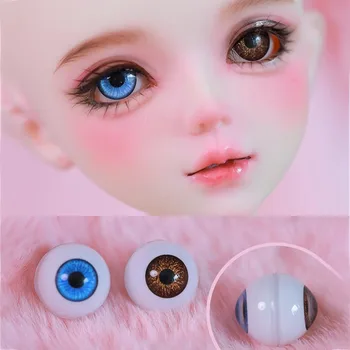 Аксессуары для кукол BJD 3D Глазные яблоки 15 мм Флэш-цветные глаза для куклы Подходят для 1/3 кукольных глаз для игрушек Аксессуары двухцветные глаза  5