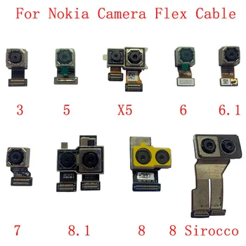 Гибкий кабель задней камеры для Nokia 3 5 X5 6 6.1 7 8.1/ X7 8 8 Sirocco Основной Большой модуль камеры Запасные части  10