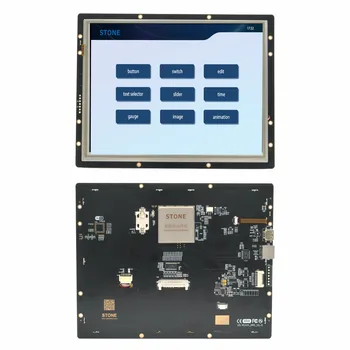 10,4-дюймовый TFT-драйвер, промышленный ЖК-монитор с экраном и 4-проводной сенсорной панелью с сопротивлением, 256 МБ флэш-памяти для проектов HMI,  5